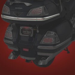 Chrómované lišty horného kufra s L.E.D. osvetlením - obrys + brzda (3 diely)