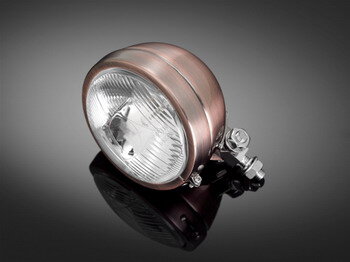 Prídavné moto svetlo Highway Hawk BATES, d = 115mm, meď (1ks) 68-130CU