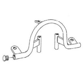 Highway Hawk Držiak CLASSIC pre prídavné moto svetla pre motocykle HONDA VT750C / C2B / C4 / C5 / C6, čierna (1ks) 681-116B
