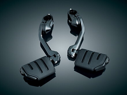 Čierne stupačky na padací rám 32mm Kuryakyn Trident Duall pre motocykle - pár (2ks)