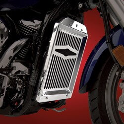 Chromovaný kryt chladiča pre Kawasaki a Suzuki