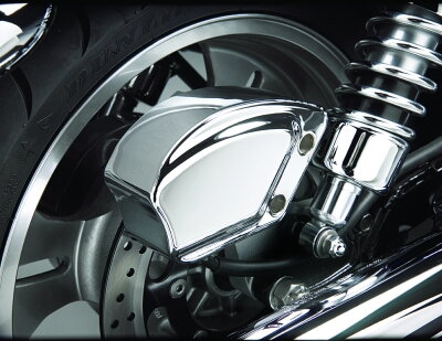 Chromovaný kryt na brzdový strmeň zadný pre Kawasaki VM900