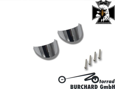 Highway Hawk - Chrómované štítky na predné smerovky pre Suzuki 663-051