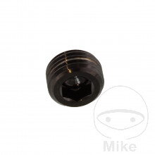 Skrutkovací krytka čapu JMP Bolt nerez V4A čierna farba pre Honda VT750 DC RC48 Black Widow 2000-2003