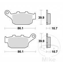 Brzdové doštičky Sinter SH TRW Alternative: 7322803 Honda CMX 1100 Rebel 2021-2024