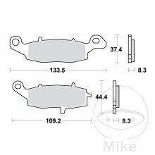 Brzdové doštičky Sinter SV TRW Alternative: 7328859  pre Kawasaki Vulcan VN900 2006-2017 