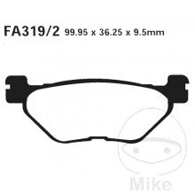 Zadné Brzdové doštičky Standard EBC Alternativa 7871841/7630105 Pre Yamaha Midnight Star XVS 1300 2009-2015