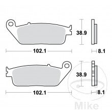 Brzdové doštičky Standard TRW Alternative: 7372378 pre Honda GL1500 F6C Valkyrie 1997-2003