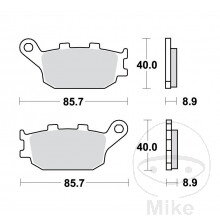 Brzdové doštičky Standard TRW Alternative: 7375157 pre Honda Shadow VT1100 C2 ACE SC32 1995-2000