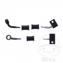 Brzdové hadice brzdová sada ANSCHL čierna 2TLG pre Kawasaki Vulcan 650S 2015-2025 