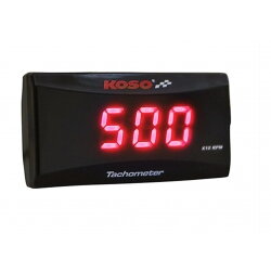 Digitálny otáčkomer a tachometer Koso slim red