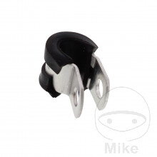 Držiak brzdovej hadice 5 mm Alu strieborný pre Honda GL1500 F6C Valkyrie 1997-2003