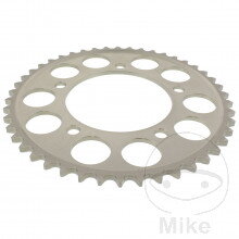 Hliníková rozeta 46Z typ 525 strieborná Esjot vnútorný priemer 112 rozstup dier 138 pre Honda VT750 DC RC48 Black Widow 2000-2003 