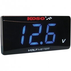 Koso slim modrý elektronický voltmeter