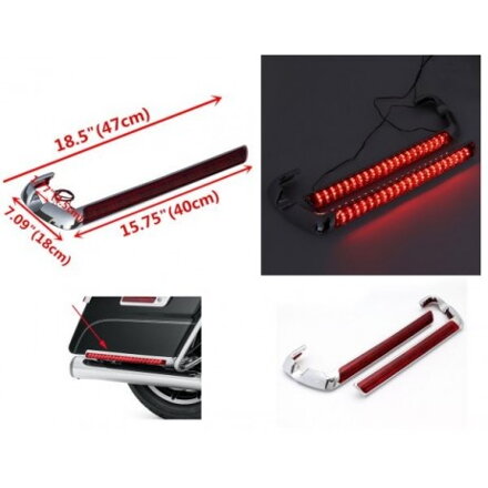 LED svetlo na bočné kufre Harley-Davidson 