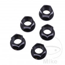 Matica Rozeta sada JMP BOLT M12X1.25MM VA A4 čierna pre Honda VT750 DC RC48 Black Widow 2000-2003