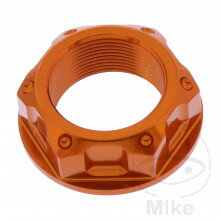 Matka krku riadenia M22X1.00 mm Alu oranžový pre Suzuki Intruder C1500T , C90T 2013-2016