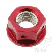 Matka reťazového kolieska M10 x 1.25 mm Alu Racing červený pre Suzuki VZ800 Marauder 1997-2003