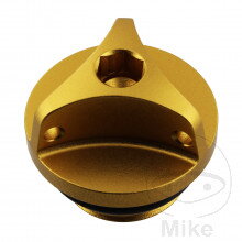 Nalievacia skrutka M20X2.5 mm Alu zlatá pre Honda VF750C Magna RC43 1993-2000