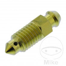 Odvzdušňovacia skrutka M8X1.25 mm Titan zlatý pre Yamaha MT09 / FZ09 RN29 2013-2016