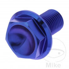 Os M14X1.50 mm 22 mm Titan modrý pre Honda Shadow VT1100 C2 ACE SC32 1995-2000