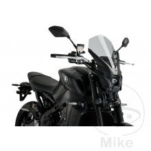 Plexi TOUR NEW GEN PUIG rauchgrau  pre Yamaha MT09 / FZ09 RN69 2021-2023 