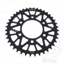 Rozeta ALU 40Z pre reťaz 520 čierna JT vnútorný priemer 080 rozstup dier 104 