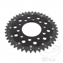 Rozeta DUA 42Z pre reťaz 525 čierna ZF vnútorný priemer 080 rozstup dier 110 pre Honda Shadow VT600 1988-2000 