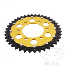 Rozeta Dual 40Z typ 520 zlatá ZF vnútorný priemer 080 rozstup dier 104  pre Honda GoldWing GL1800 2018-2024