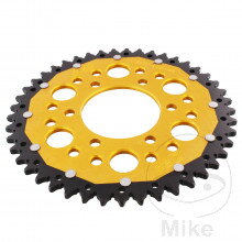 Rozeta Dual 45Z typ 520 zlatá ZF vnútorný priemer 080 rozstup dier 104  pre Honda GoldWing GL1800 2018-2024