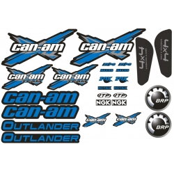 Sada nálepiek Can-am Outlander, modrá
