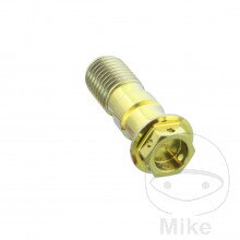 Skrutka brzdovej hadice dvojitá M10X1.25 Titan Racing gold pre Yamaha Virago XV 750 1992-1997