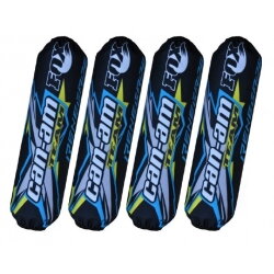 Tlmič Can-am Renegade pokrýva čierne a modré tlmiče Fox