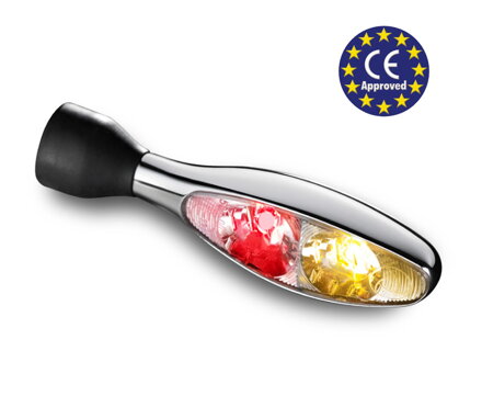 Univerzálna smerovka kombinujúca aj zadné a brzdové svetlo KELLERMANN MICRO 1000 MICRO DF CHROME