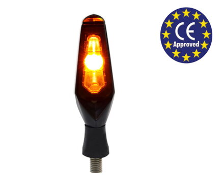 KOSO LED BLINKER MARS, ČIERNY, DÝMOVÉ SKLÍČKO