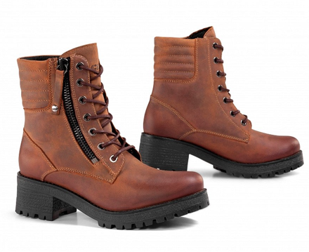 Dámské kožené boty Falco 662 Misty brown