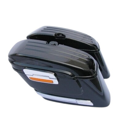 Univerzálne plastové bočné kufre s oranžovými odrazkami pre motocykle - 2 ks (pár)