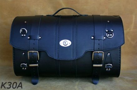 Kožená zadná brašňa - kufor - so zámkom 1ks (K30A)