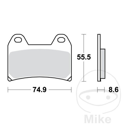 Predné brzdové platničky TRW MCB683SV sinter SV – BMW R 1200, BMW F 800