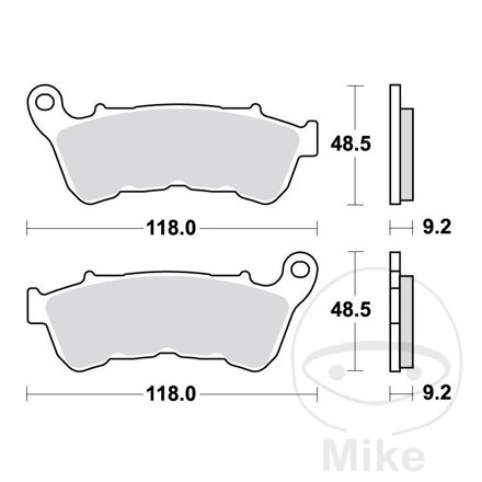 Predné brzdové platničky TRW MCB885SV sinter SV – Harley-Davidson XL 1200, Harley-Davidson XL 883