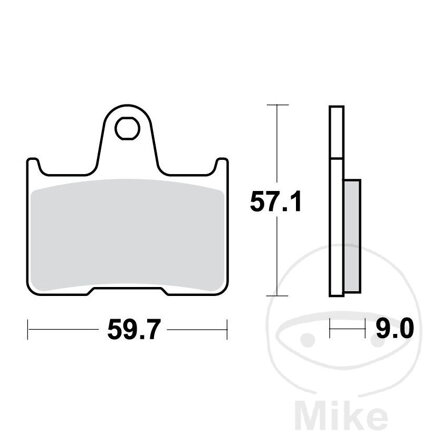 Zadné brzdové platničky TRW MCB729 organické – Harley-Davidson XL 1200, Harley-Davidson XL 883, Honda VT 750