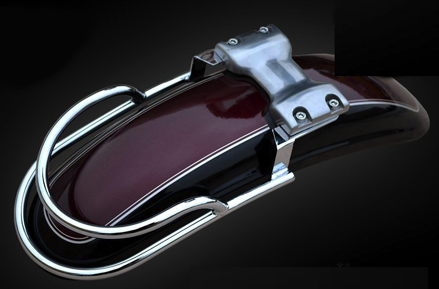 MOTON - Chrómový rám na predný blatník pre YAMAHA VIRAGO 750 / 1100