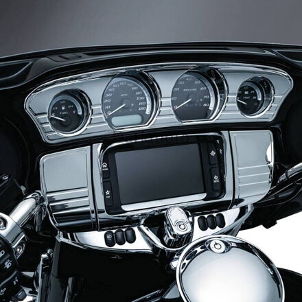 Chromovaný kryt budíkov pre Harley-Davidson  Electra Glide, Street Glide alebo Tri-Glide z rokov 2014–2023