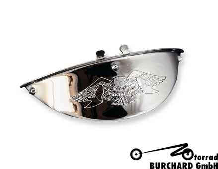 Štítok na svetlo 140mm LIVE TO RIDE, chróm