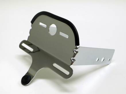 Držiak pre koncové svetlo - držiak ŠPZ, chróm (1ks)