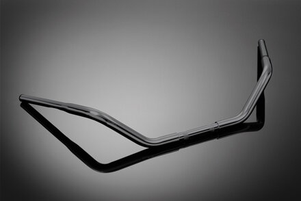 Oceľové riadidlá FAT CUSTOM 25mm / 90cm (s prelisom), čierne 55-502B