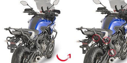 GIVI BOČNÉ NOSIČE YAMAHA MT 07 TRACER (16-19)/TRACER 700 (20) PLXR2130