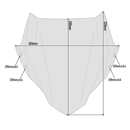 GIVI PLEXI HONDA CB500F (2019-)/CF MOTO 650 NK (21) 1176A