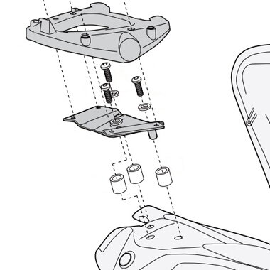 GIVI DRŽIAK KUFRA SYM MAXSYM 400-600 SR7051M