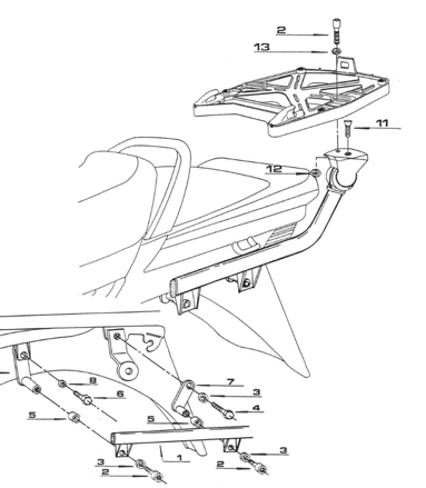GIVI DRŽIAK MONORACK YAMAHA FJ1100-1200 297F